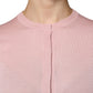Dolce & Gabbana Pink Wool Knit Button Down Cardigan Sweater