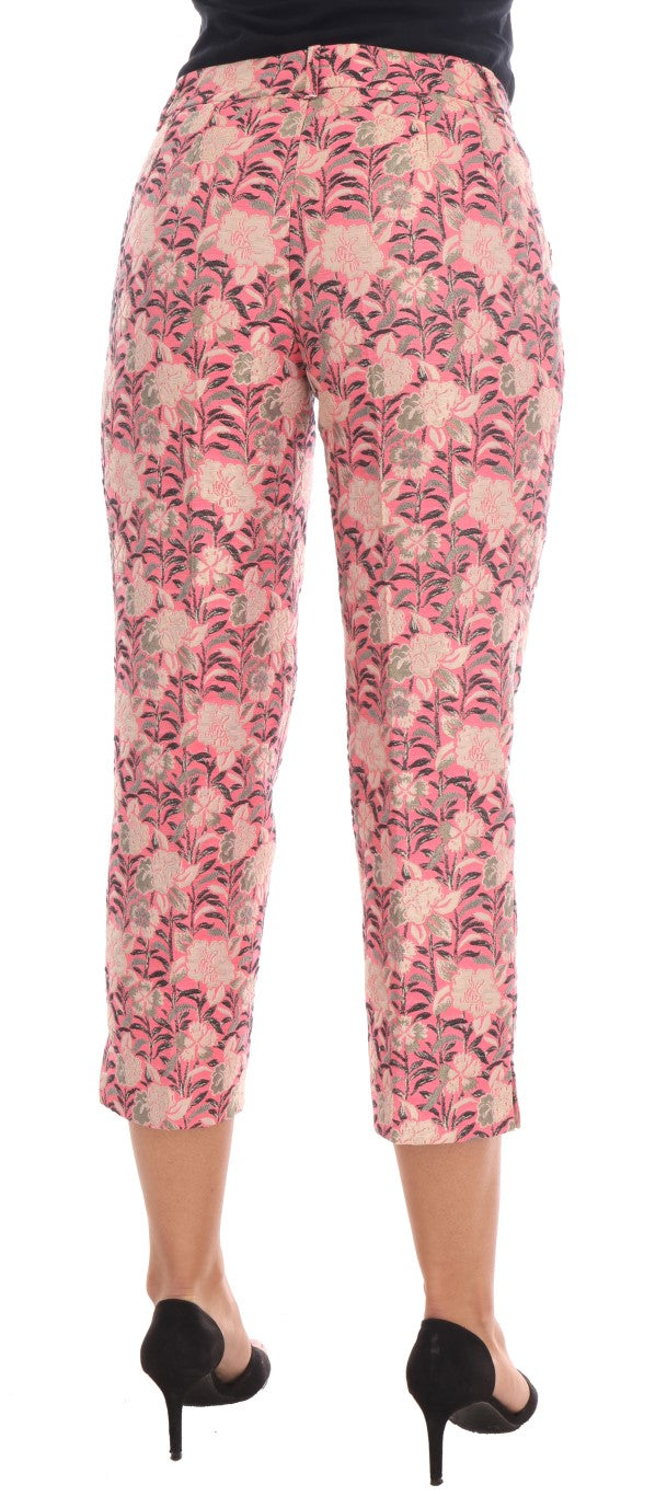 Dolce & Gabbana Elegant Floral Brocade Pants