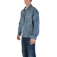 Hugo Boss Light Blue Cotton Jackets & Coat