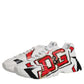 Dolce & Gabbana White Daymaster Hand Painted Sneakers Shoes