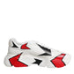 Dolce & Gabbana White Daymaster Hand Painted Sneakers Shoes