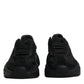 Dolce & Gabbana Black Leather Daymaster Low Top Sneakers Shoes