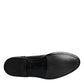 Dolce & Gabbana Black Leather Derby Wingtip Formal Shoes