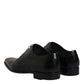 Dolce & Gabbana Black Leather Derby Men Formal Dress Shoes