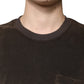 Dolce & Gabbana Brown Cotton Crew Neck Short Sleeves T-shirt