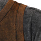 Dolce & Gabbana Brown Cotton Crew Neck Sleeveless T-shirt
