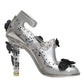 Dolce & Gabbana Clear Floral Crystal CINDERELLA Heels Shoes