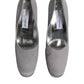 Dolce & Gabbana Gray Suede Leather High Heel Pumps Shoes