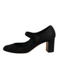 Dolce & Gabbana Black Suede Leather KEIRA Heels Pumps Shoes