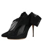 Dolce & Gabbana Black Nylon Stretch Mesh Sock Boots Shoes