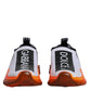 Dolce & Gabbana White Orange Slip On Sorrento Sneakers Shoes