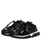 Dolce & Gabbana Black White Logo Sorrento Sneakers Shoes