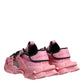 Dolce & Gabbana Pink Low Top Space Women Sneakers Shoes