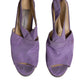 Dolce & Gabbana Purple Platform Slingback Heels Sandals Shoes