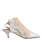 Dolce & Gabbana Multicolor Patchwork Heels Slingback Shoes