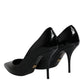 Dolce & Gabbana Black Patent Leather High Heels Pumps Shoes