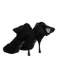 Dolce & Gabbana Black Silk Mesh Sock Style Boots Shoes