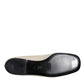 Dolce & Gabbana Beige Fabric Slip On Ballerina Flats Shoes