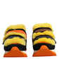 Dolce & Gabbana Multicolor Fur Embellished Sneakers Shoes