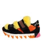 Dolce & Gabbana Multicolor Fur Embellished Sneakers Shoes