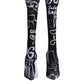 Dolce & Gabbana Black Logo Stretch Heels High Boots Shoes
