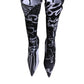 Dolce & Gabbana Black Logo Stretch Heels High Boots Shoes