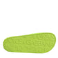 Dolce & Gabbana Green Rubber Slides Sandals Beachwear Shoes