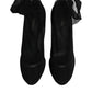Dolce & Gabbana Black Nylon Mesh Sock Style Boots Shoes