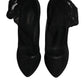 Dolce & Gabbana Black Nylon Mesh Sock Style Boots Shoes