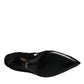 Dolce & Gabbana Black Lace Crystals Mary Jane Pumps Shoes