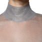 Dolce & Gabbana Grey Mesh Turtleneck Long Sleeve Blouse Top