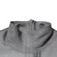 Dolce & Gabbana Grey Mesh Turtleneck Long Sleeve Blouse Top