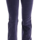 Ermanno Scervino Chic Purple Corduroy Bootcut Flare Pants