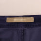 Ermanno Scervino Chic Purple Corduroy Bootcut Flare Pants