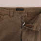 Ermanno Scervino Chic Brown Casual Cotton Pants