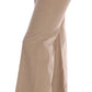 Ermanno Scervino Chic Beige Bootcut Flared Pants