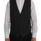 Dolce & Gabbana Elegant Gray Waistcoat Vest