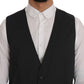 Dolce & Gabbana Elegant Gray Waistcoat Vest