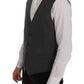 Dolce & Gabbana Elegant Gray Waistcoat Vest