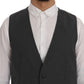 Dolce & Gabbana Elegant Gray Waistcoat Vest