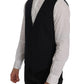 Dolce & Gabbana Elegant Striped Wool Blend Vest Waistcoat