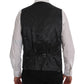 Dolce & Gabbana Elegant Gray Striped Vest Waistcoat