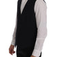 Dolce & Gabbana Elegant Blue Striped Waistcoat Vest