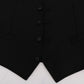 Dolce & Gabbana Elegant Black Single Breasted Vest