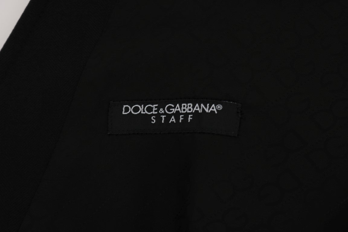 Dolce & Gabbana Elegant Black Single Breasted Vest