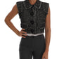 Dolce & Gabbana Elegant Tweed Button Front Vest