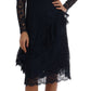 Dolce & Gabbana Elegant Floral Lace A-Line Dress