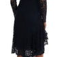 Dolce & Gabbana Elegant Floral Lace A-Line Dress