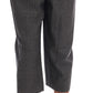 Dolce & Gabbana Elegant Gray Check Capri Wool Pants