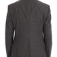 Dolce & Gabbana Sleek Gray Checkered Wool Blazer